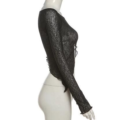 Asymmetric Lace-Up Top - Livellia