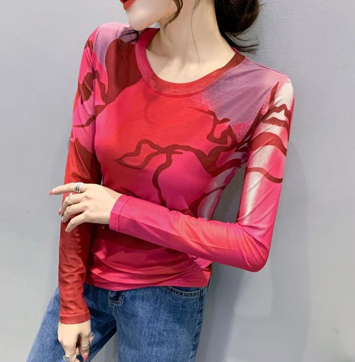 Mesh Graphic Tee - Livellia