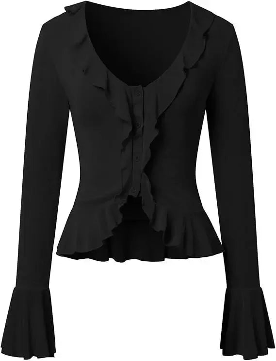 Boho Ruffle Draw Tee - Livellia
