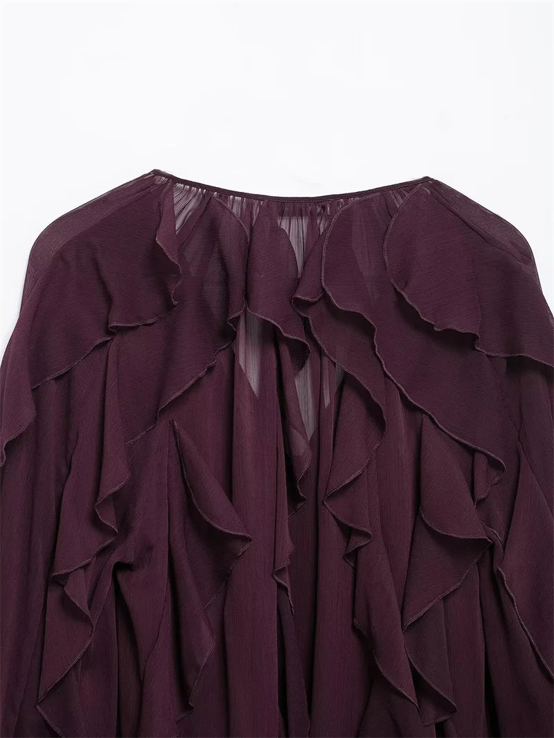 Whisper Ruffle Top - Livellia