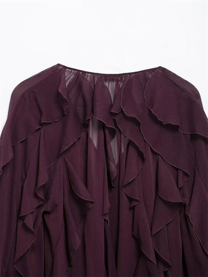 Whisper Ruffle Top - Livellia