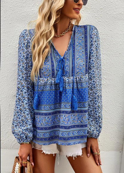 Boho Blossom Blouse - Livellia