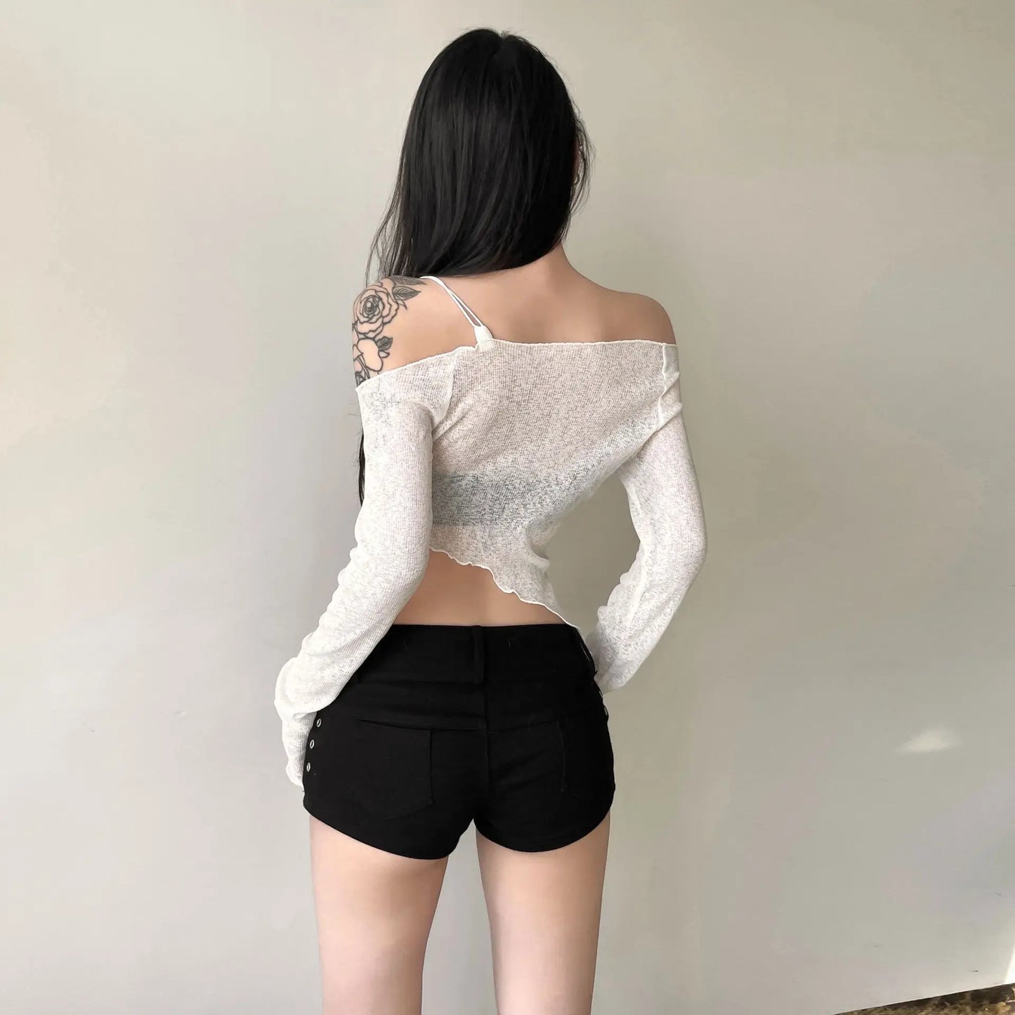 Asymmetric Lace-Up Top - Livellia