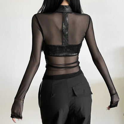 Mesh Edge Top - Livellia