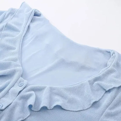 Boho Ruffle Draw Tee - Livellia
