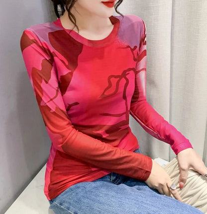 Mesh Graphic Tee - Livellia
