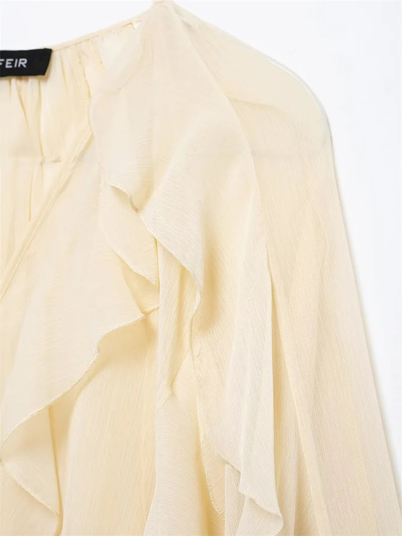 Whisper Ruffle Top - Livellia