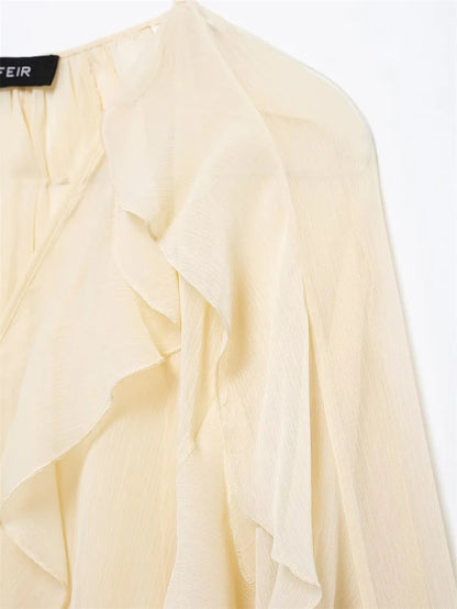 Whisper Ruffle Top - Livellia