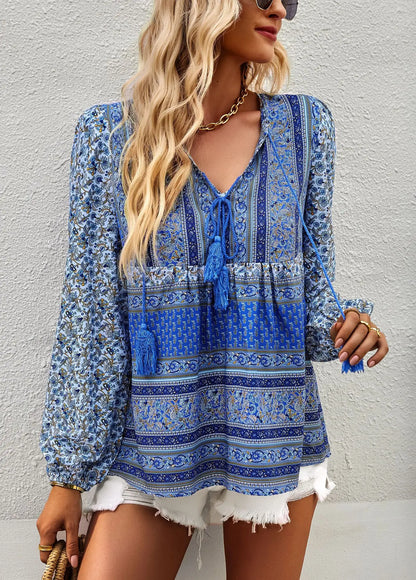 Boho Blossom Blouse - Livellia