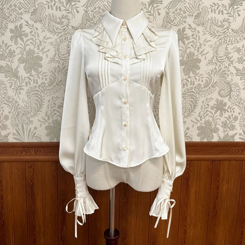 Victorian Princess Ruffle Blouse - Livellia