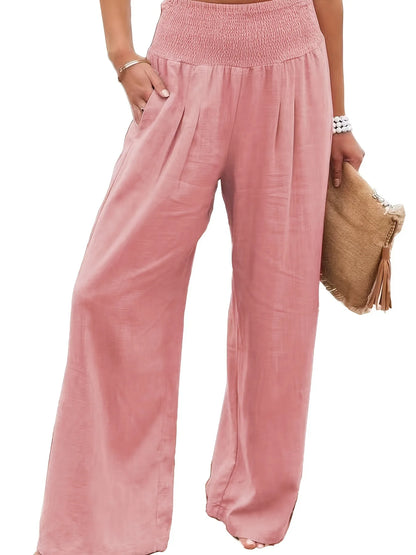 Coastal Breeze Wide-Leg Trousers - Livellia
