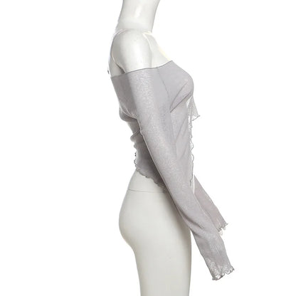 Asymmetric Lace-Up Top - Livellia
