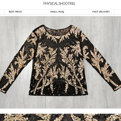 Sequin Mesh Top - Livellia