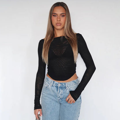 Mesh Crop Top - Livellia