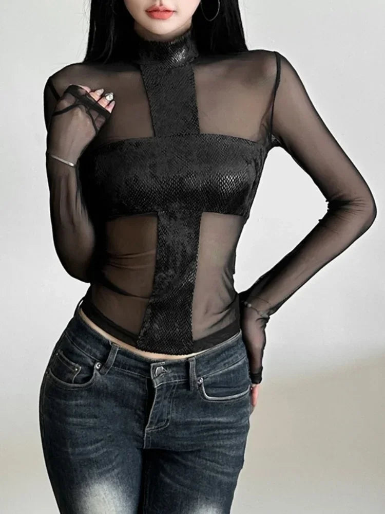 Mesh Edge Top - Livellia