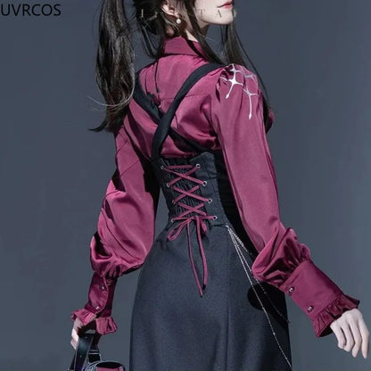 Victorian Gothic Lolita Ruffle Blouse - Livellia