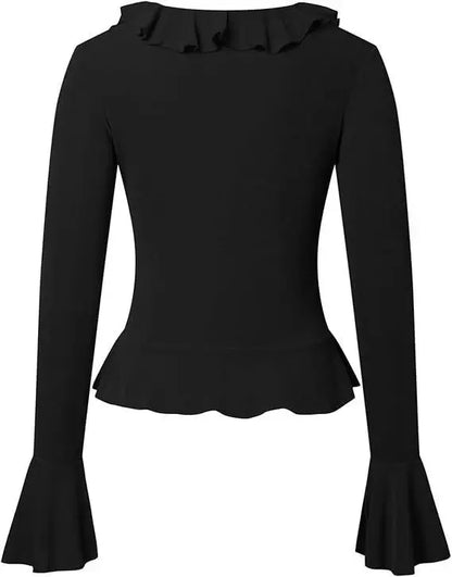 Boho Ruffle Draw Tee - Livellia