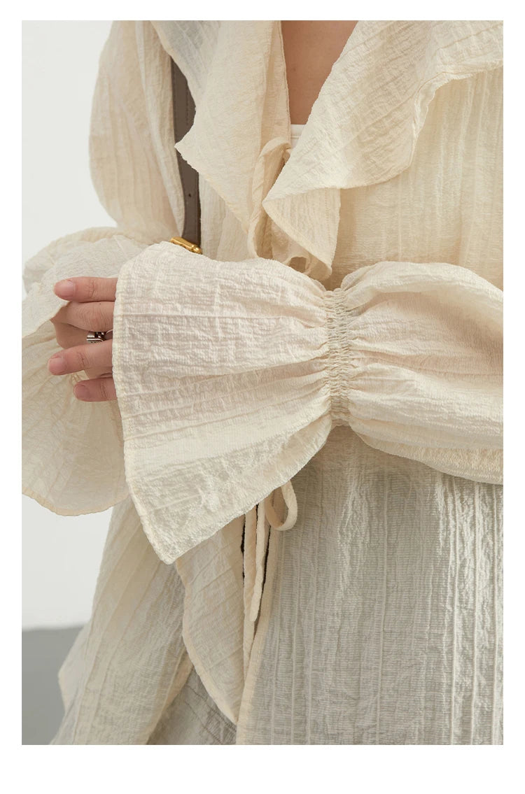 Boho Ruffle V‑Tie - Livellia