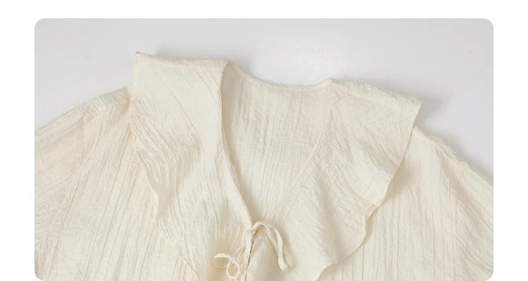Boho Ruffle V‑Tie - Livellia