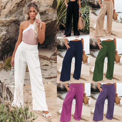 Coastal Breeze Wide-Leg Trousers - Livellia