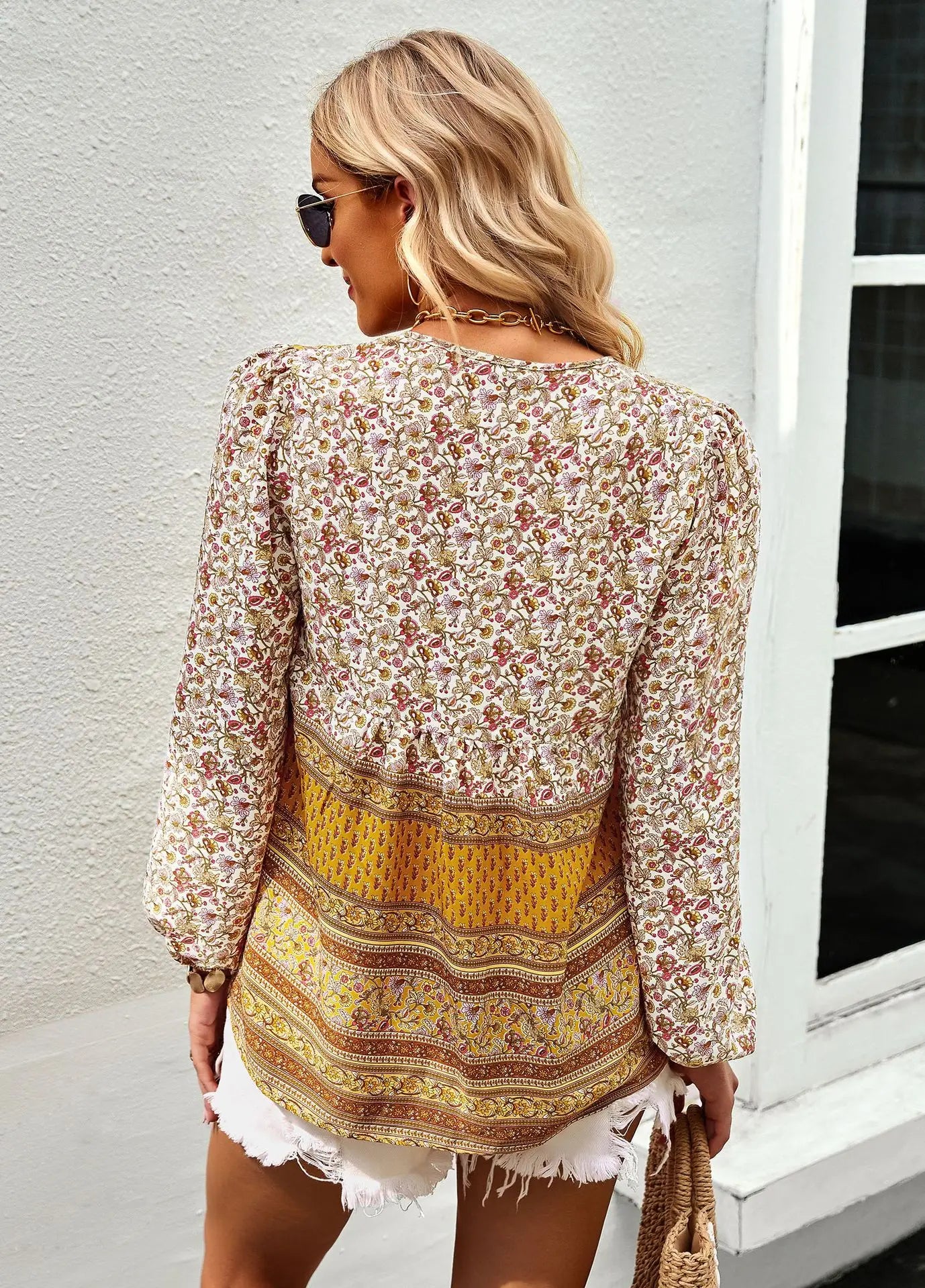 Boho Blossom Blouse - Livellia