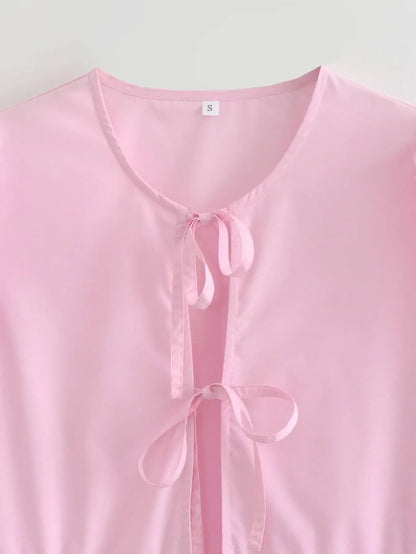Vintage Puff Sleeve Ruffle Blouse - Livellia
