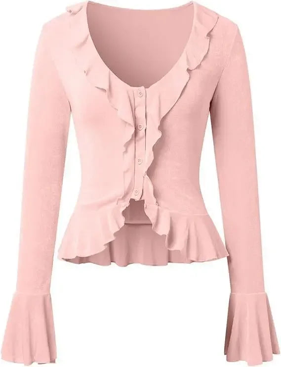Boho Ruffle Draw Tee - Livellia