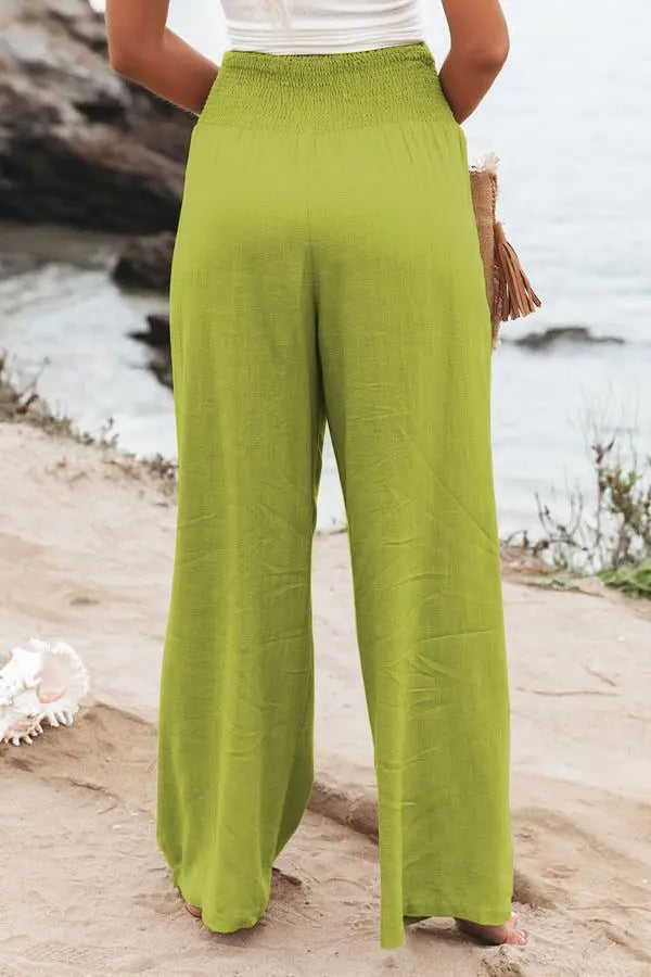 Coastal Breeze Wide-Leg Trousers - Livellia