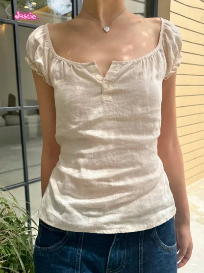 Puff Waist Tee - Livellia