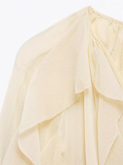 Whisper Ruffle Top - Livellia