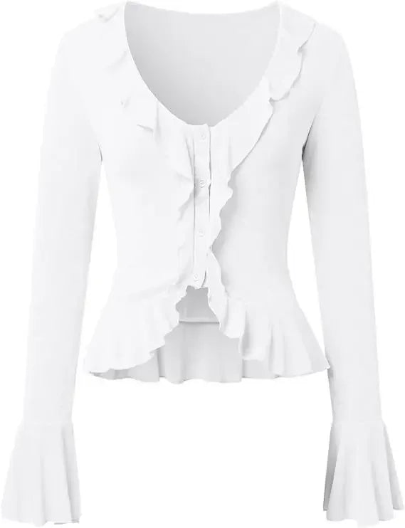 Boho Ruffle Draw Tee - Livellia