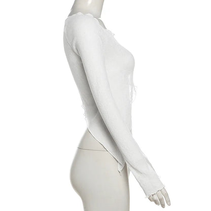 Asymmetric Lace-Up Top - Livellia
