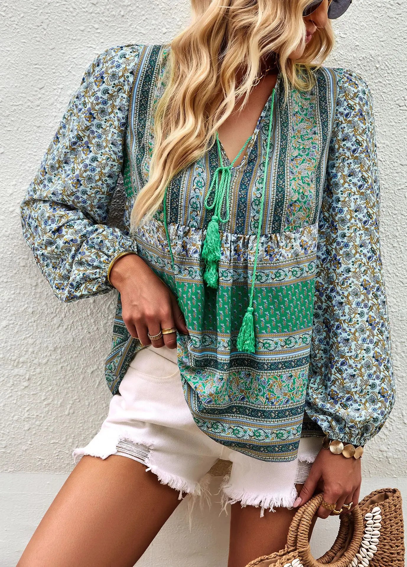Boho Blossom Blouse - Livellia
