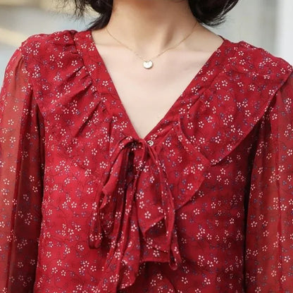 Blossom Puff Blouse - Livellia