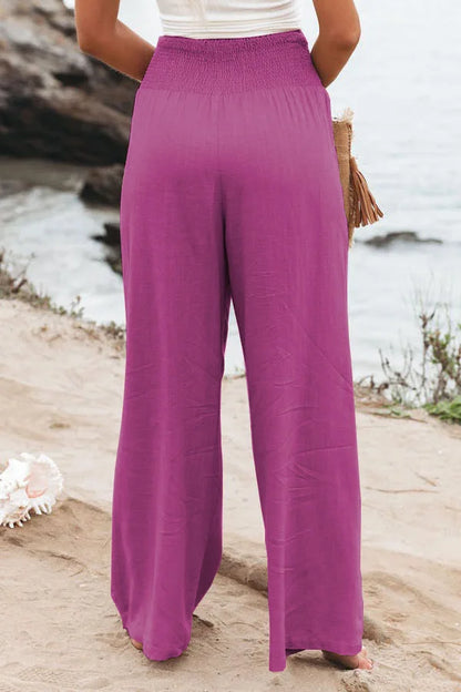 Coastal Breeze Wide-Leg Trousers - Livellia