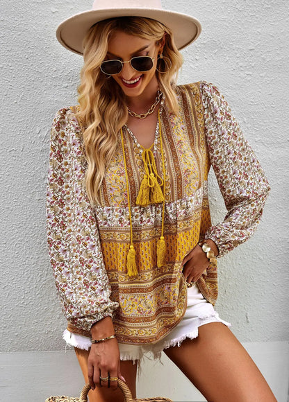 Boho Blossom Blouse - Livellia