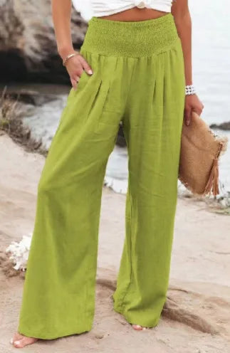 Coastal Breeze Wide-Leg Trousers - Livellia
