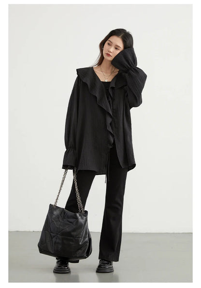 Boho Ruffle V‑Tie - Livellia