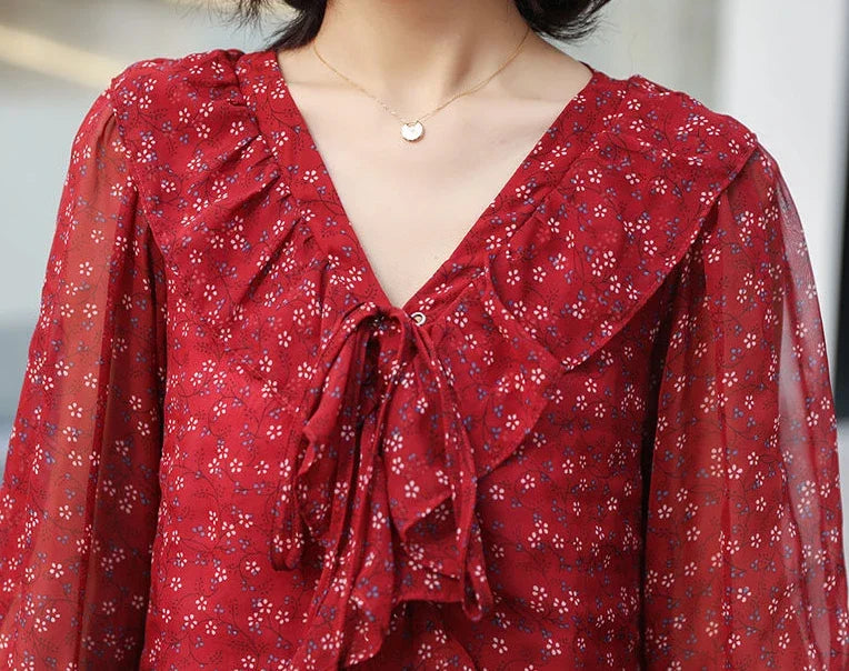 Blossom Puff Blouse - Livellia