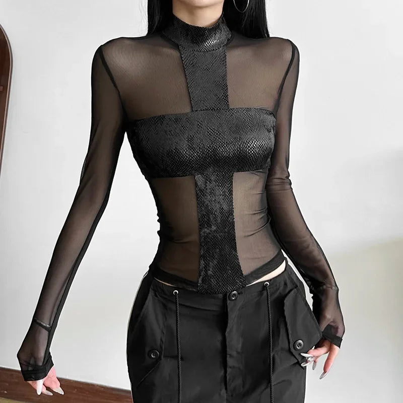 Mesh Edge Top - Livellia