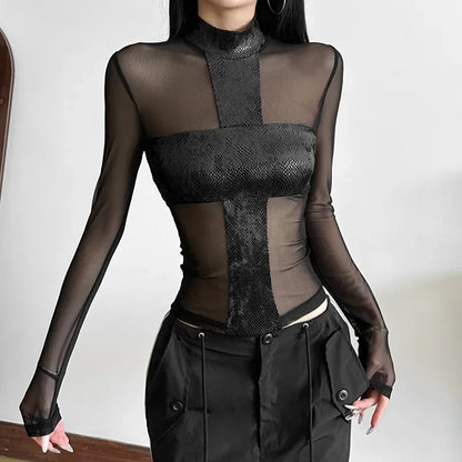 Mesh Edge Top - Livellia